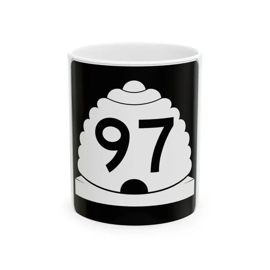 Utah SR 97 (Utah) (Road Sign) White Coffee Mug 11oz - Go Mug Yourself