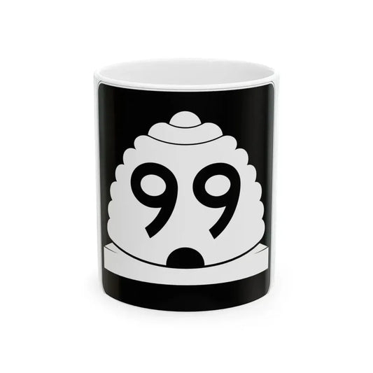 Utah SR 99 (Utah) (Road Sign) White Coffee Mug 11oz - Go Mug Yourself