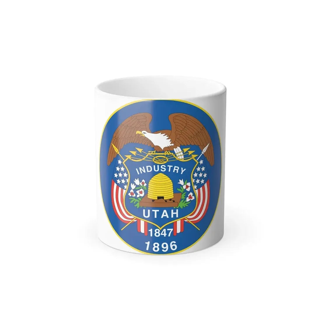 Utah State Seal NARA - Color Changing Coffee Mug 11oz - Go Mug Yourself
