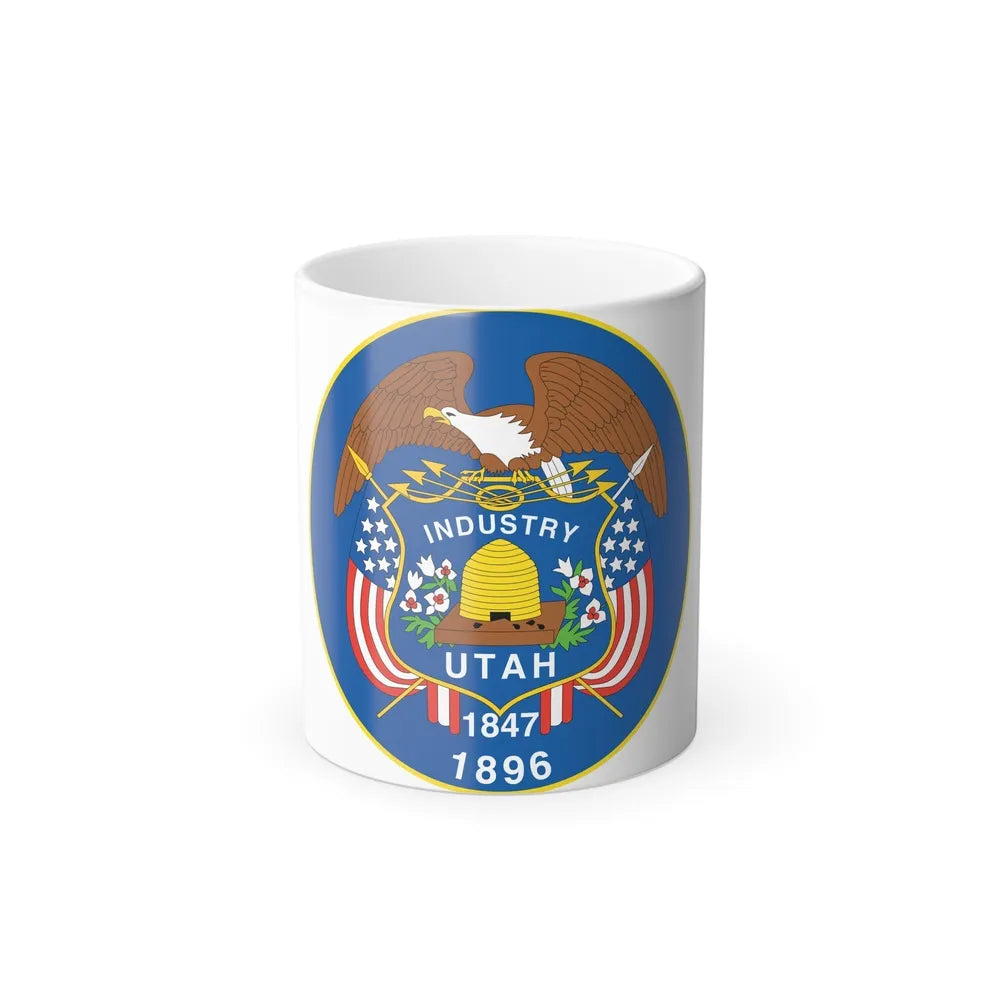 Utah State Seal NARA - Color Changing Mug 11oz-11oz-Go Mug Yourself