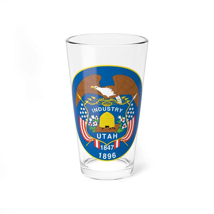 Utah State Seal NARA - Pint Glass 16oz-16oz-Go Mug Yourself