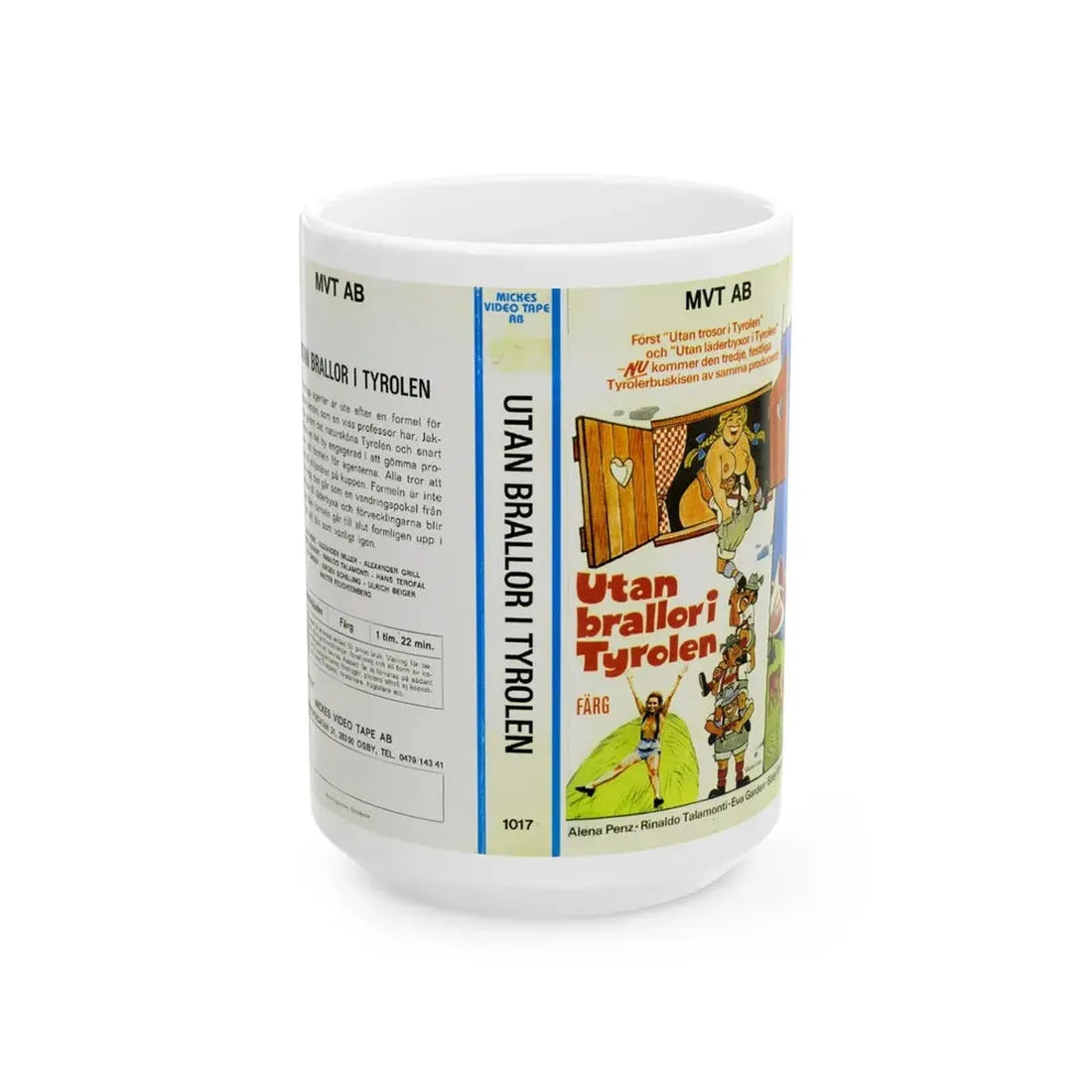 UTAN BRALLORI TYROLEN (VHS COVER) - White Coffee Mug 15oz - Go Mug Yourself