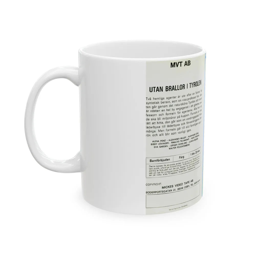 UTAN BRALLORI TYROLEN (VHS COVER) - White Coffee Mug-Go Mug Yourself