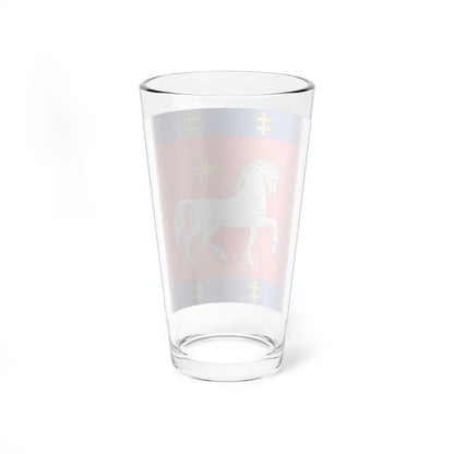 Utena County flag (Lithuania) Pint Glass 16oz - Go Mug Yourself