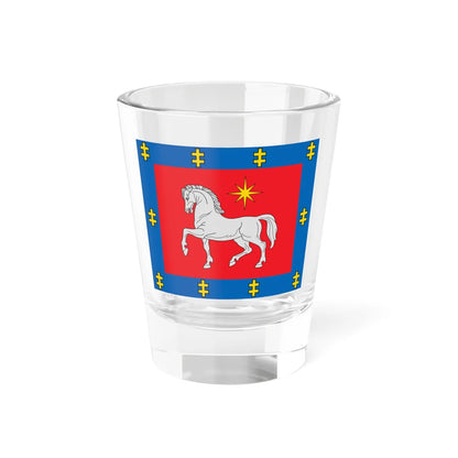 Utena County flag (Lithuania) Shot Glass 1.5oz 1.5oz - Go Mug Yourself