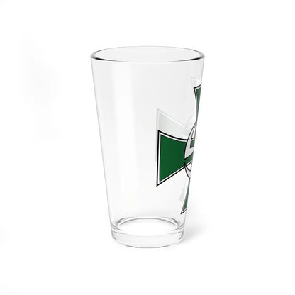 Utin Jääkärirykmentin joukko-osastoristi (Finland) (Coat of Arms) Pint Glass 16oz - Go Mug Yourself