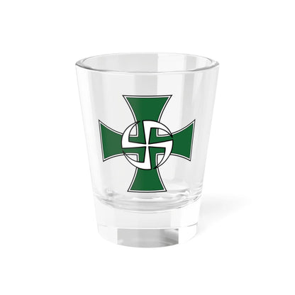 Utin Jääkärirykmentin joukko-osastoristi (Finland) (Coat of Arms) Shot Glass 1.5oz 1.5oz - Go Mug Yourself