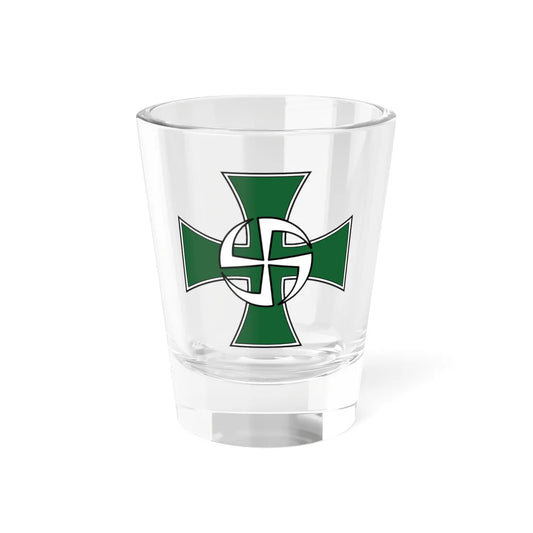 Utin Jääkärirykmentin joukko-osastoristi (Finland) (Coat of Arms) Shot Glass 1.5oz 1.5oz - Go Mug Yourself