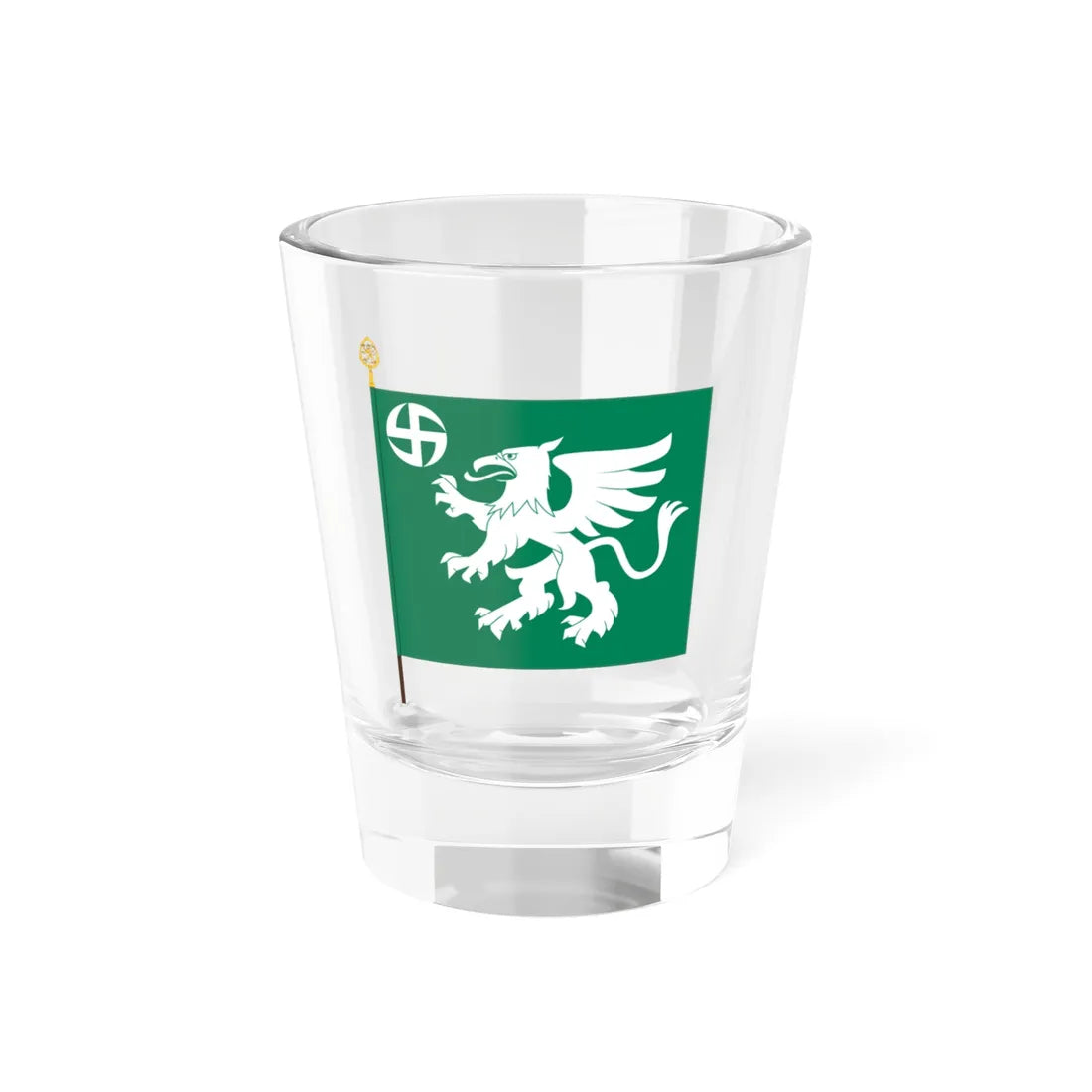 Utin jääkärirykmentin lippu (Finland) Shot Glass 1.5oz 1.5oz - Go Mug Yourself