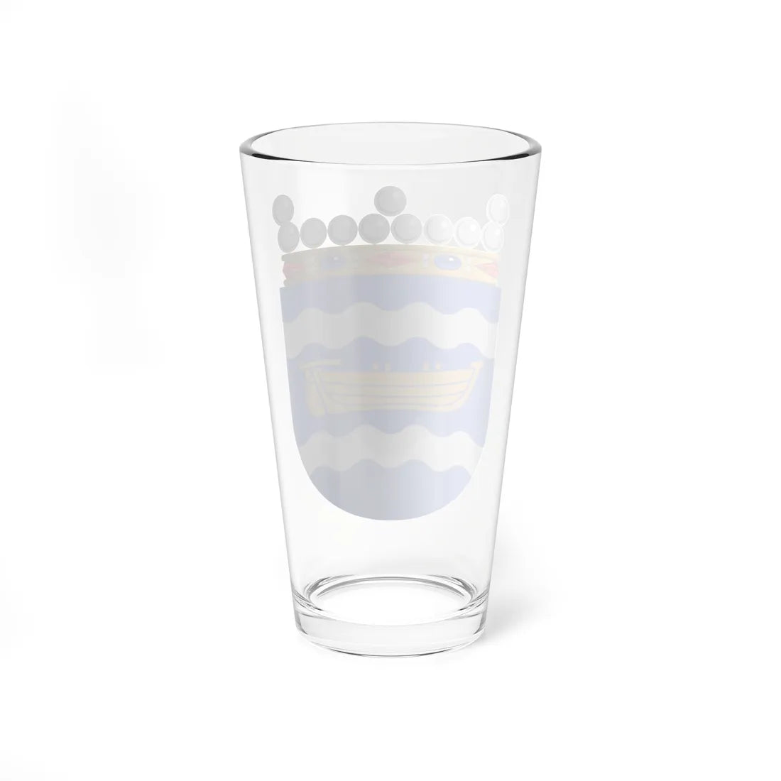 Uudenmaan historiallisen maakunnan vaakuna (Finland) (Coat of Arms) Pint Glass 16oz - Go Mug Yourself