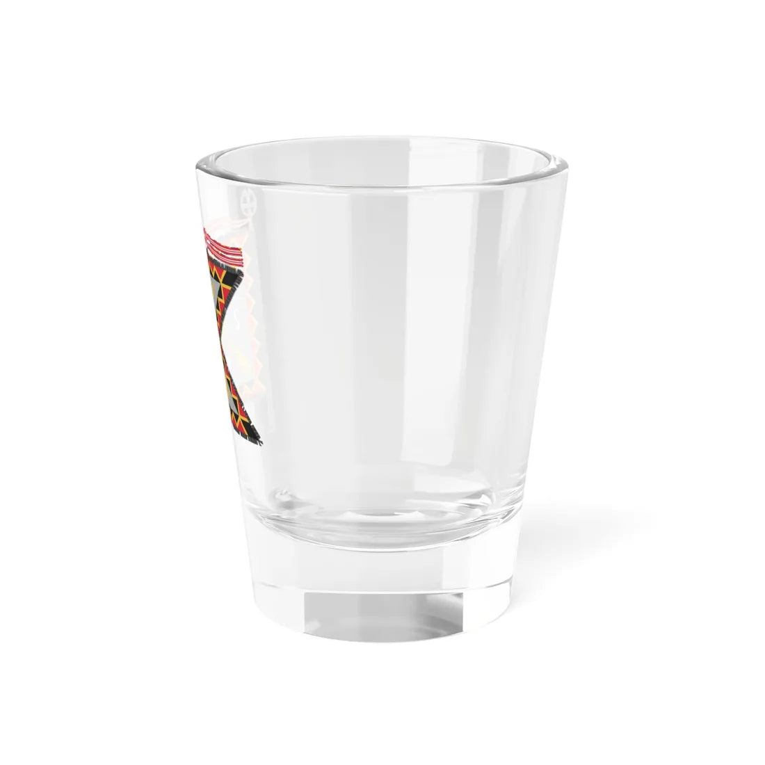 Uudenmaan jääkäripataljoonan lippu (Finland) Shot Glass 1.5oz - Go Mug Yourself