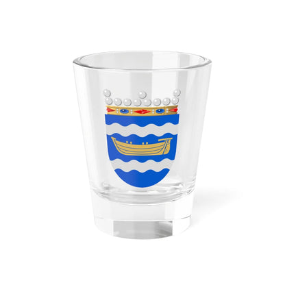 Uudenmaan lääni.vaakuna (Finland) (Coat of Arms) Shot Glass 1.5oz 1.5oz - Go Mug Yourself