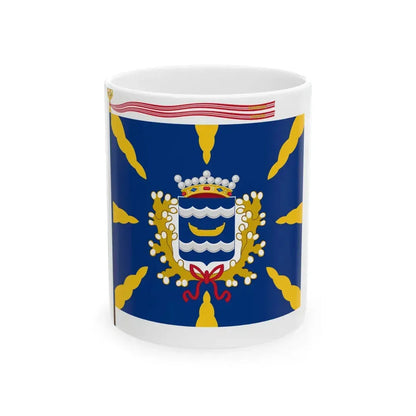 Uudenmaan prikaatin lippu (Finland) White Coffee Mug 11oz - Go Mug Yourself