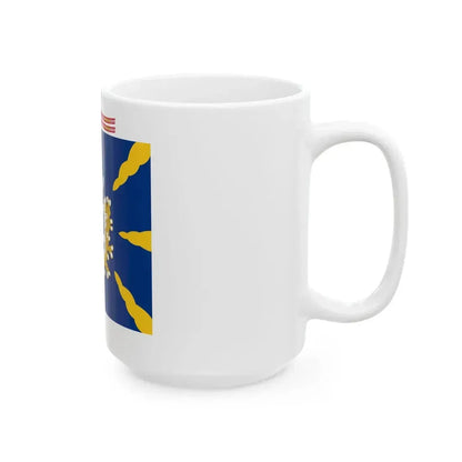 Uudenmaan prikaatin lippu (Finland) White Coffee Mug - Go Mug Yourself