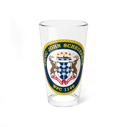 UUSCGC John Scheuerman WPC 1146 (U.S. Coast Guard) Pint Glass 16oz-16oz-Go Mug Yourself