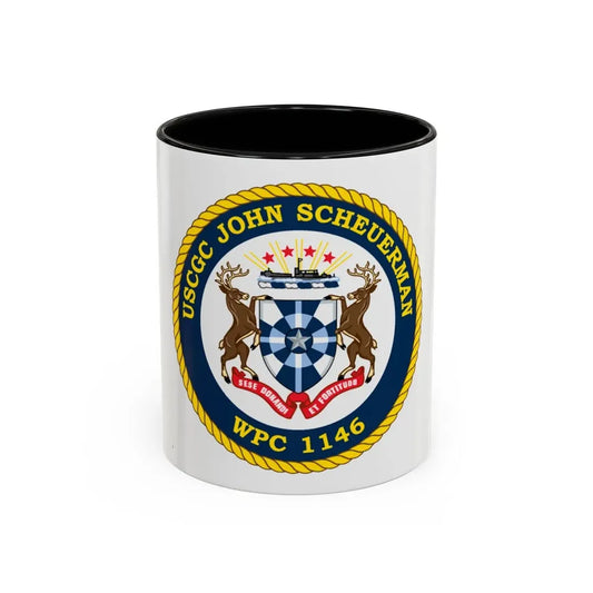 UUSCGC John Scheuerman WPC 1146 (U.S. Coast Guard) Accent Coffee Mug 11oz Black - Go Mug Yourself