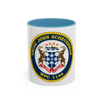 UUSCGC John Scheuerman WPC 1146 (U.S. Coast Guard) Accent Coffee Mug 11oz Light Blue - Go Mug Yourself