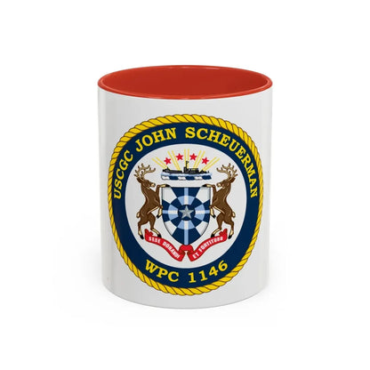 UUSCGC John Scheuerman WPC 1146 (U.S. Coast Guard) Accent Coffee Mug 11oz Red - Go Mug Yourself