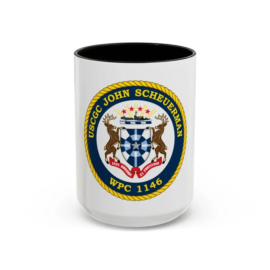 UUSCGC John Scheuerman WPC 1146 (U.S. Coast Guard) Accent Coffee Mug 15oz Black - Go Mug Yourself