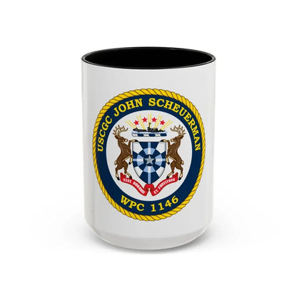 UUSCGC John Scheuerman WPC 1146 (U.S. Coast Guard) Accent Coffee Mug 15oz Black - Go Mug Yourself