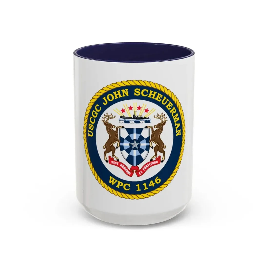 UUSCGC John Scheuerman WPC 1146 (U.S. Coast Guard) Accent Coffee Mug 15oz Navy - Go Mug Yourself