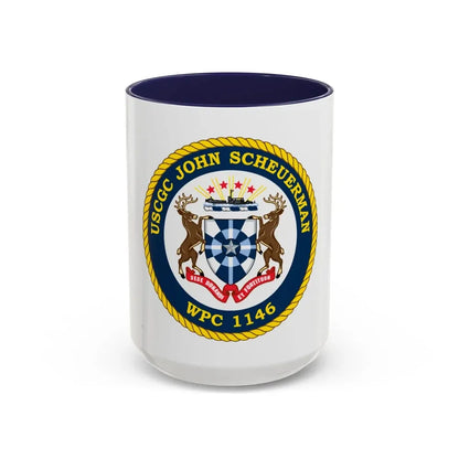 UUSCGC John Scheuerman WPC 1146 (U.S. Coast Guard) Accent Coffee Mug 15oz Navy - Go Mug Yourself