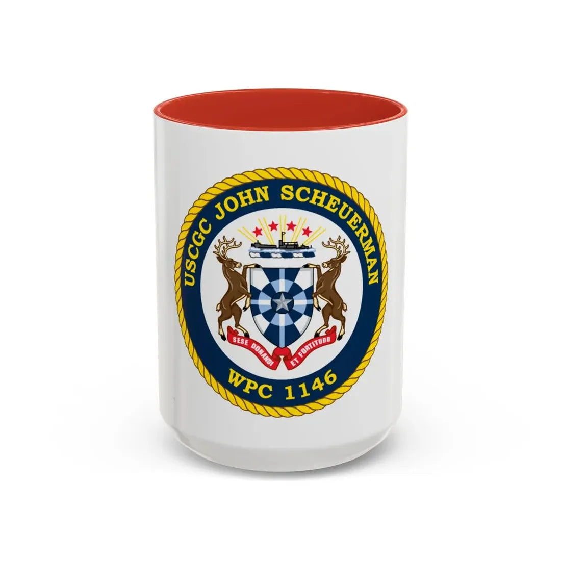 UUSCGC John Scheuerman WPC 1146 (U.S. Coast Guard) Accent Coffee Mug 15oz Red - Go Mug Yourself