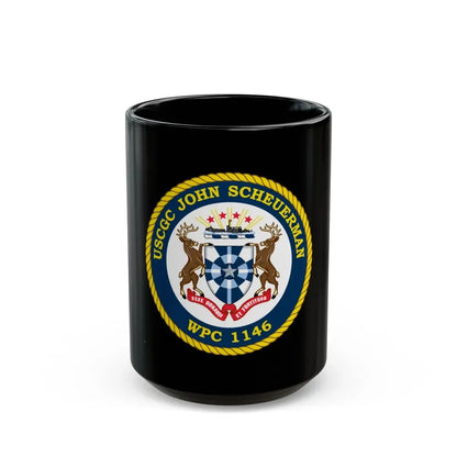 UUSCGC John Scheuerman WPC 1146 (U.S. Coast Guard) Black Coffee Mug 15oz - Go Mug Yourself