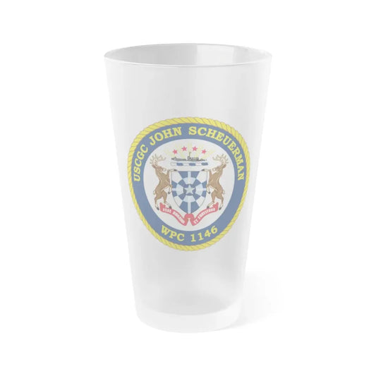 UUSCGC John Scheuerman WPC 1146 (U.S. Coast Guard) Frosted Pint Glass 16oz Default Title - Go Mug Yourself