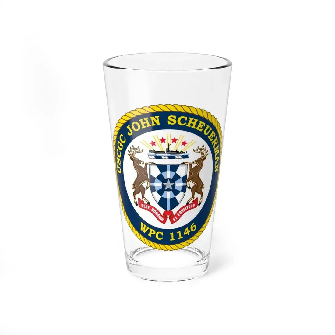 UUSCGC John Scheuerman WPC 1146 (U.S. Coast Guard) Pint Glass 16oz 16oz - Go Mug Yourself