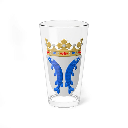 Uusikaupunki.vaakuna (Finland) (Coat of Arms) Pint Glass 16oz 16oz - Go Mug Yourself