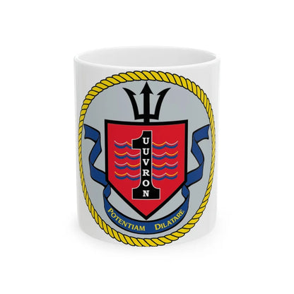 UUVRON 1 (U.S. Navy) White Coffee Mug-11oz-Go Mug Yourself