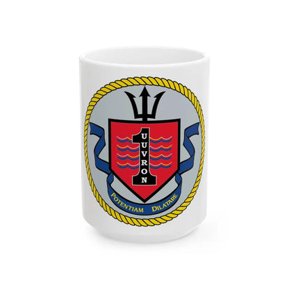 UUVRON 1 (U.S. Navy) White Coffee Mug-15oz-Go Mug Yourself