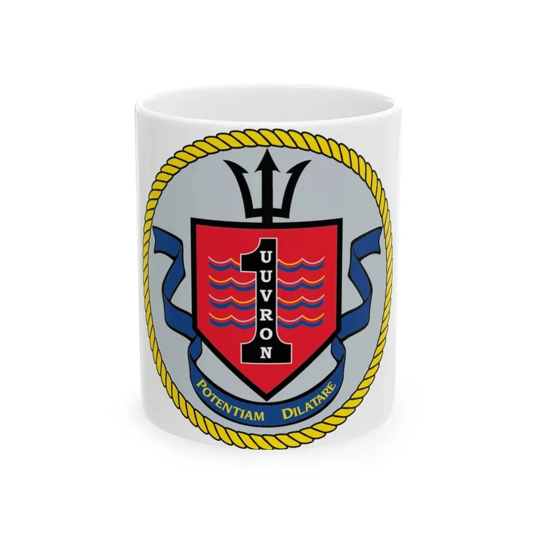 UUVRON 1 (U.S. Navy) White Coffee Mug 11oz - Go Mug Yourself