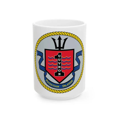 UUVRON 1 (U.S. Navy) White Coffee Mug 15oz - Go Mug Yourself