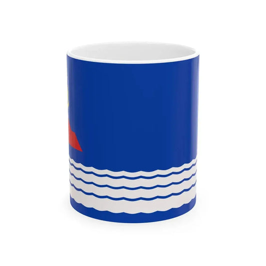 Uvs Aimag Flag (Mongolia) White Coffee Mug 11oz - Go Mug Yourself