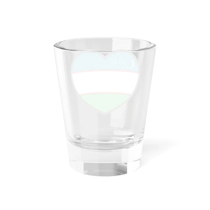 Uzbekistan flag heart (Uzbekistan) Shot Glass 1.5oz - Go Mug Yourself