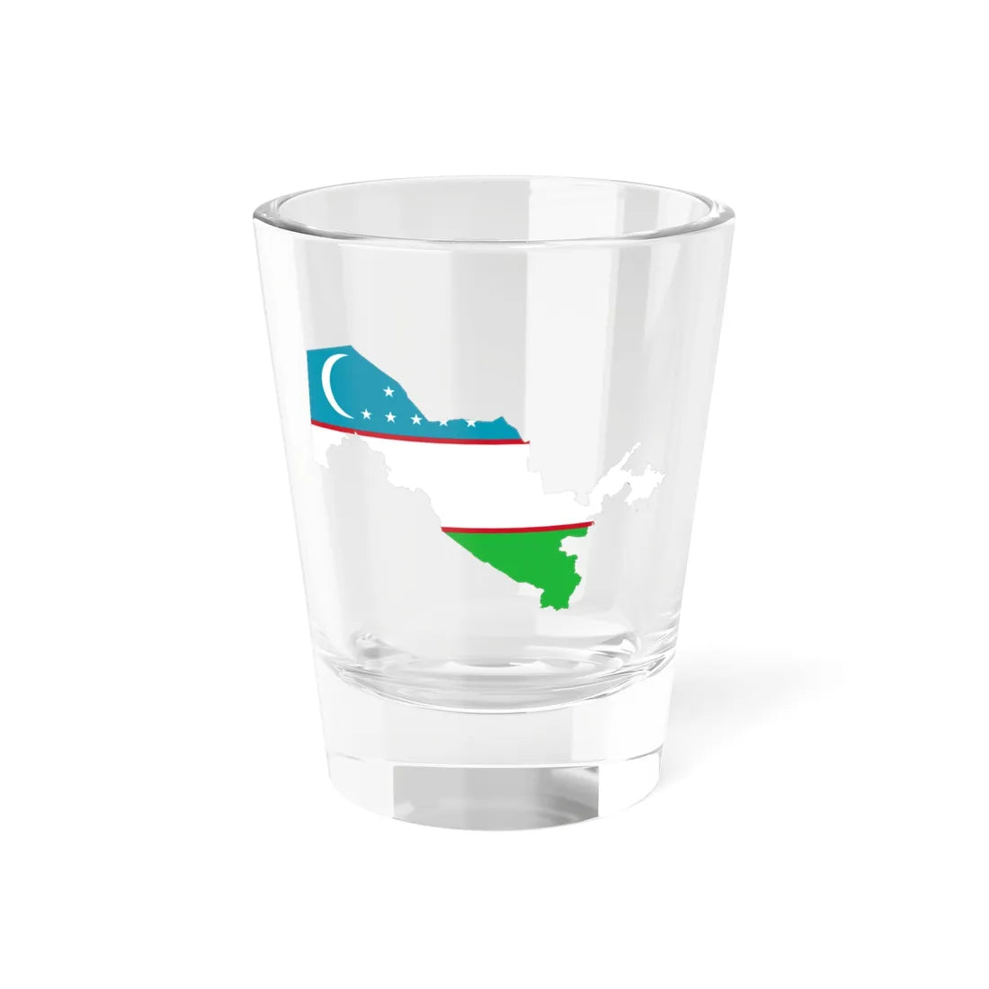 Uzbekistan-Flagmap (Uzbekistan) Shot Glass 1.5oz 1.5oz - Go Mug Yourself
