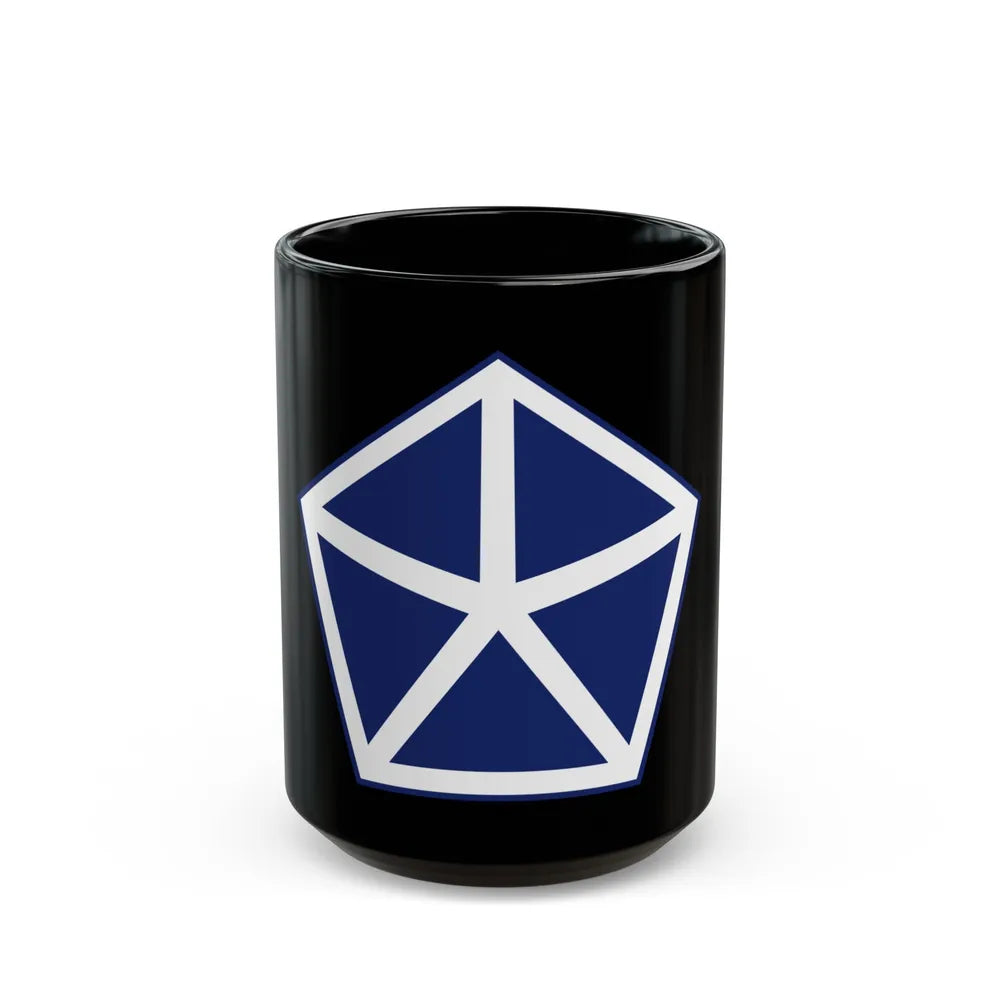 V Corps United States (U.S. Army) Black Coffee Mug-15oz-Go Mug Yourself