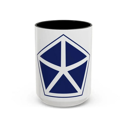 V Corps United States (U.S. Army) Accent Coffee Mug 15oz Black - Go Mug Yourself