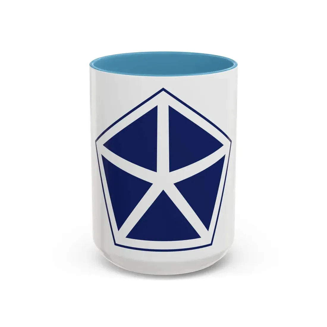 V Corps United States (U.S. Army) Accent Coffee Mug 15oz Light Blue - Go Mug Yourself