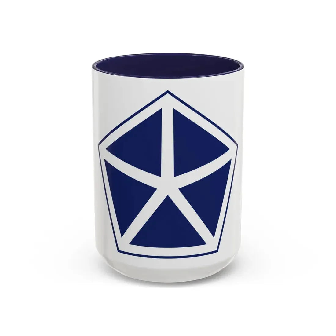 V Corps United States (U.S. Army) Accent Coffee Mug 15oz Navy - Go Mug Yourself