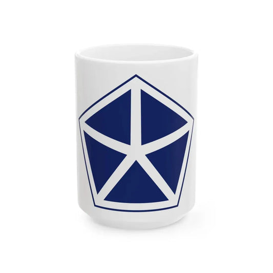 V Corps United States (U.S. Army) White Coffee Mug 15oz - Go Mug Yourself