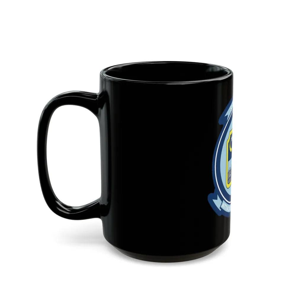 VA 163 SAINTS (U.S. Navy) Black Coffee Mug-Go Mug Yourself