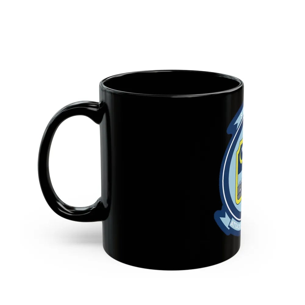 VA 163 SAINTS (U.S. Navy) Black Coffee Mug-Go Mug Yourself