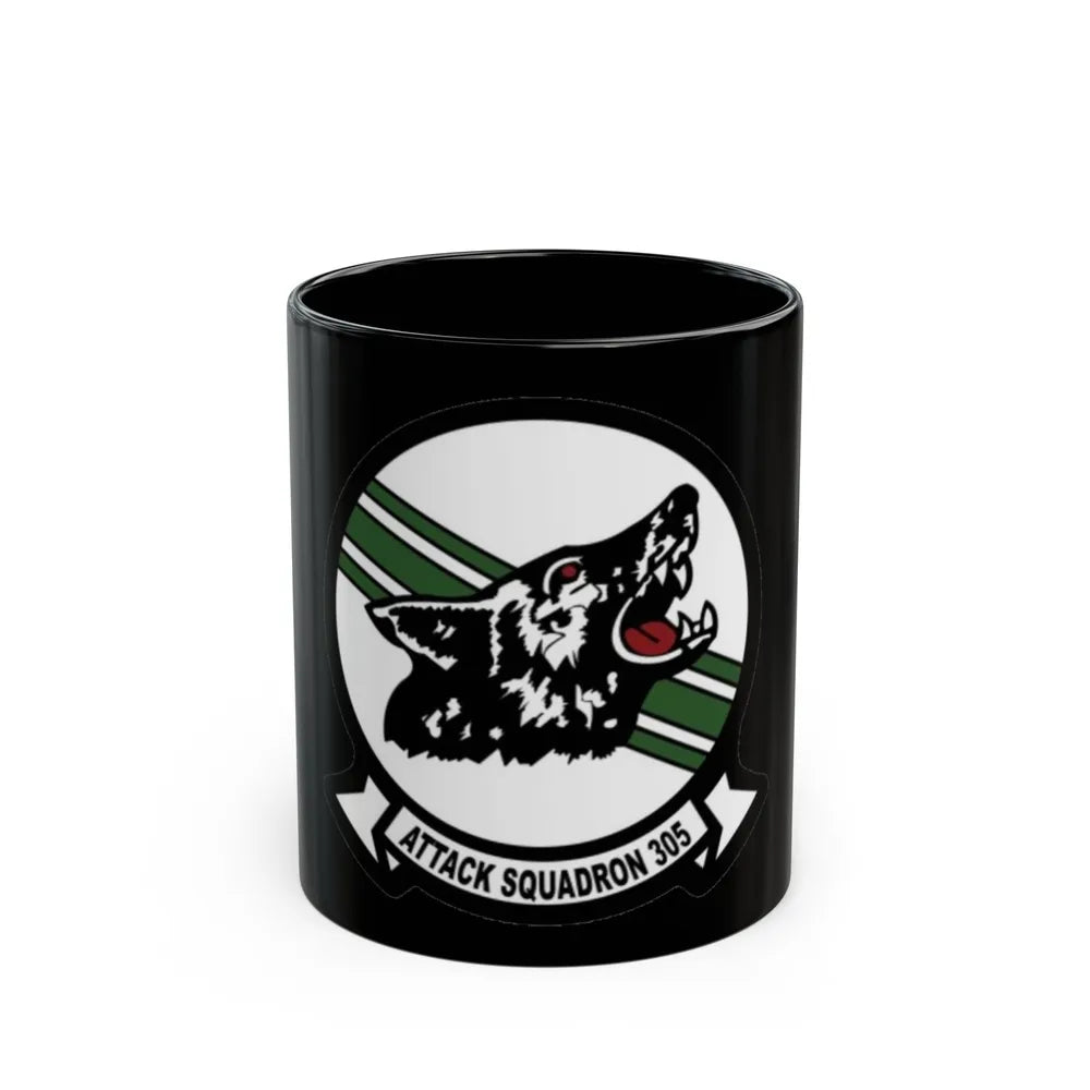 VA 305 Attack Squadron 305 (U.S. Navy) Black Coffee Mug-11oz-Go Mug Yourself