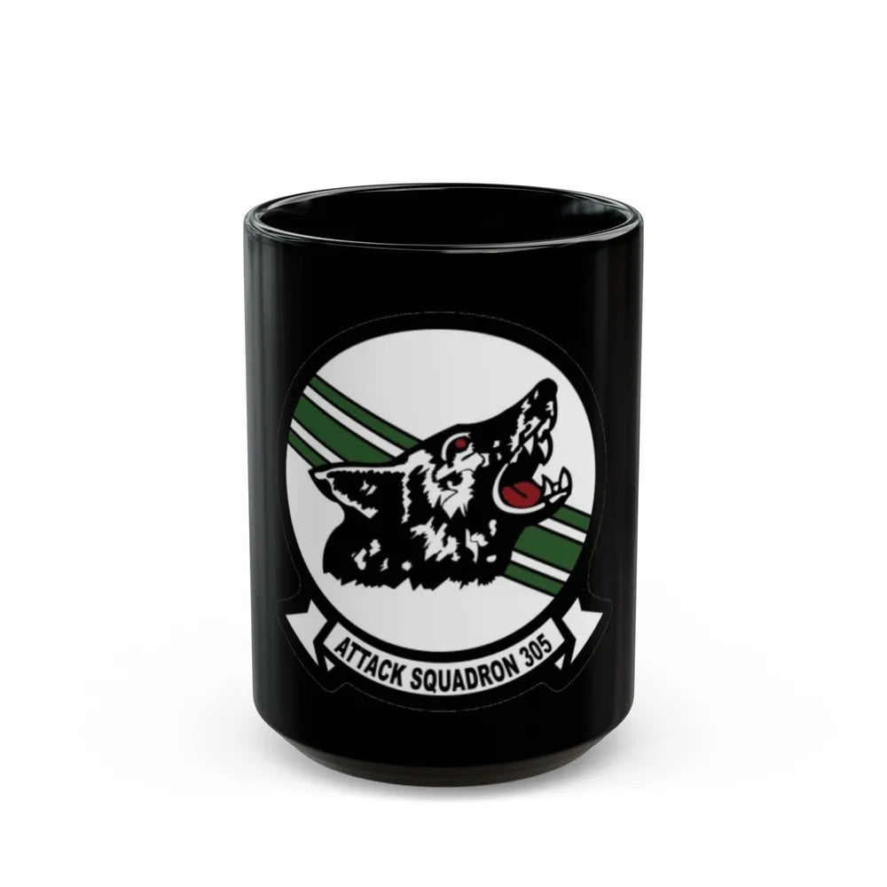 VA 305 Attack Squadron 305 (U.S. Navy) Black Coffee Mug-15oz-Go Mug Yourself