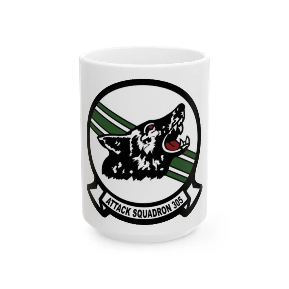 VA 305 Attack Squadron 305 (U.S. Navy) White Coffee Mug-15oz-Go Mug Yourself