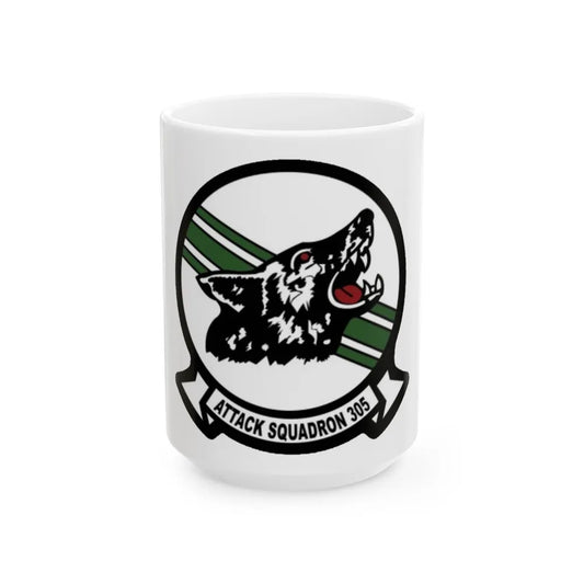 VA 305 Attack Squadron 305 (U.S. Navy) White Coffee Mug-15oz-Go Mug Yourself