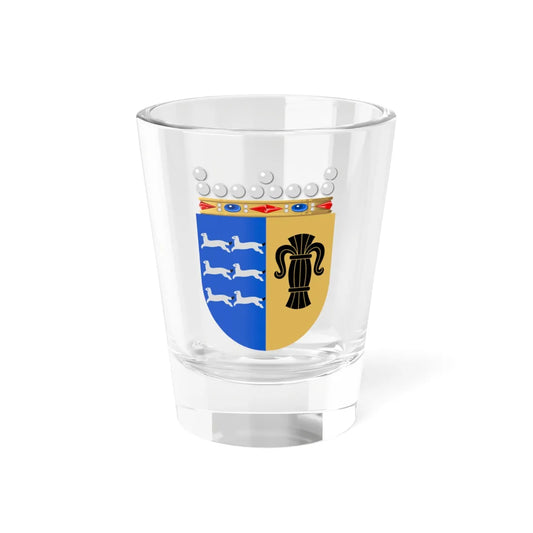 Vaasan lääni.vaakuna (Finland) (Coat of Arms) Shot Glass 1.5oz 1.5oz - Go Mug Yourself